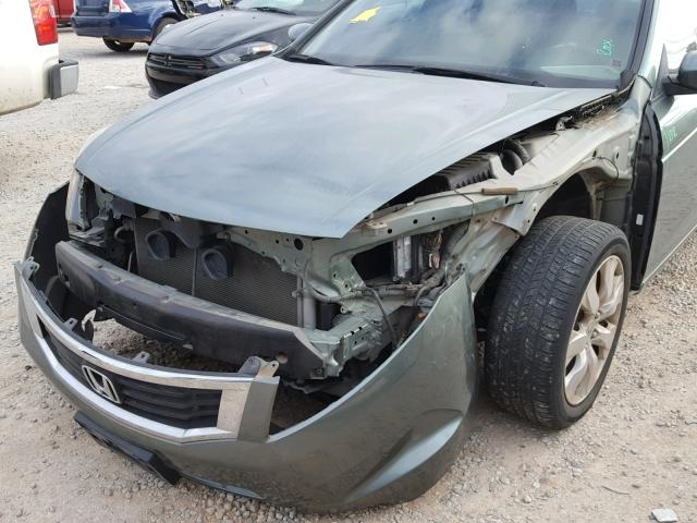 1HGCP26849A188919 - 2009 HONDA ACCORD EXL GREEN photo 9