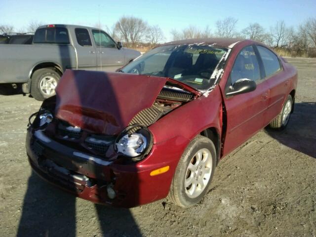 1B3ES56C63D197799 - 2003 DODGE NEON SXT RED photo 2