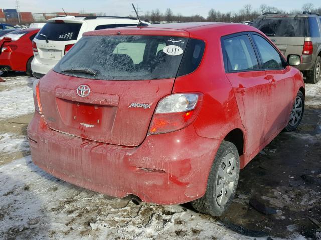 2T1KE4EE3BC047697 - 2011 TOYOTA COROLLA MA RED photo 4