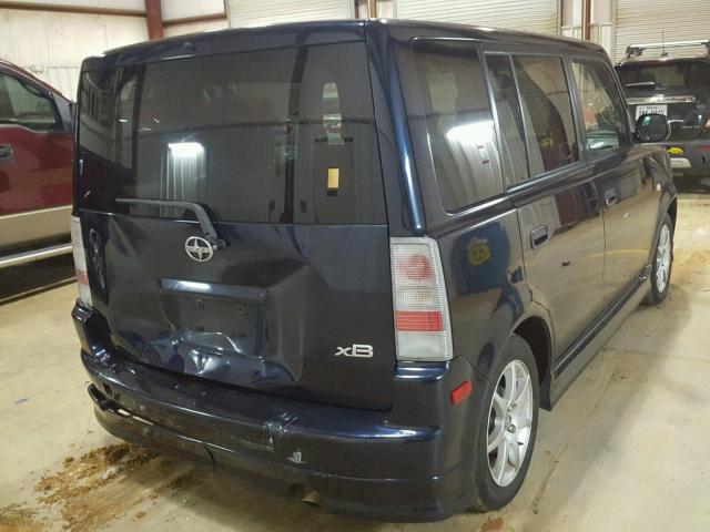 JTLKT324764040695 - 2006 TOYOTA SCION XB ლურჯი ფოტო 4