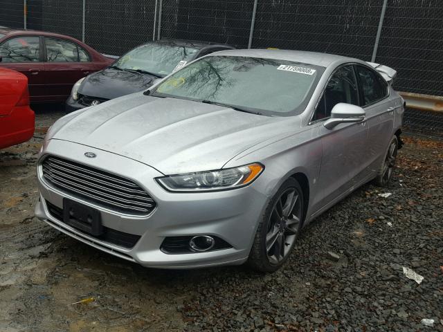 3FA6P0K95DR152692 - 2013 FORD FUSION TIT SILVER photo 2