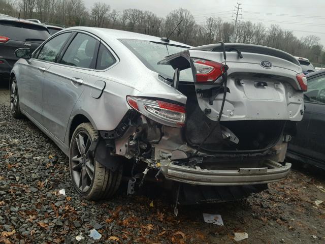3FA6P0K95DR152692 - 2013 FORD FUSION TIT SILVER photo 3