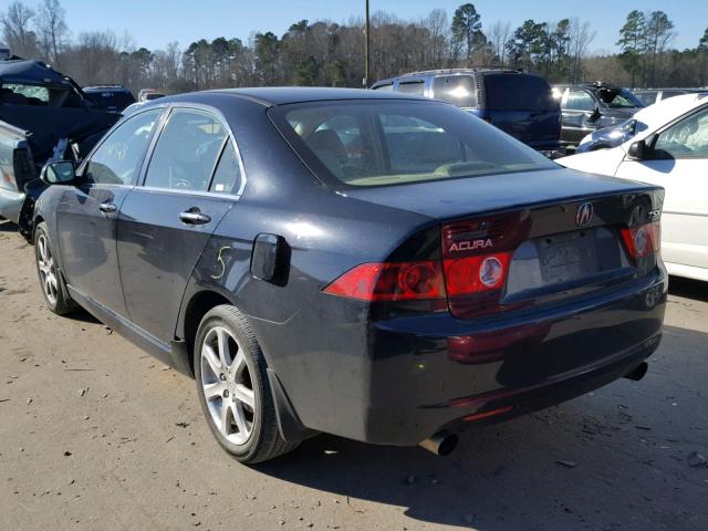 JH4CL96824C003409 - 2004 ACURA TSX BLACK photo 3