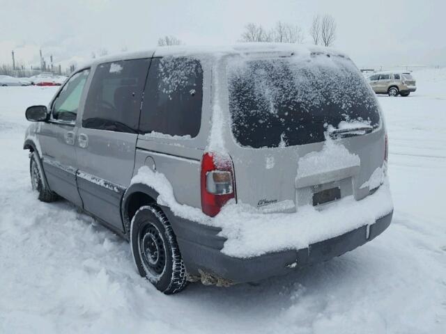 1GMDU03E74D162232 - 2004 PONTIAC MONTANA GRAY photo 3