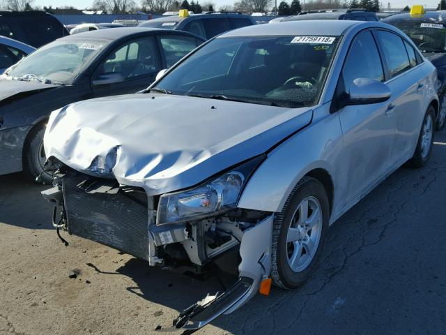 1G1PE5SB1G7100940 - 2016 CHEVROLET CRUZE LIMI SILVER photo 2