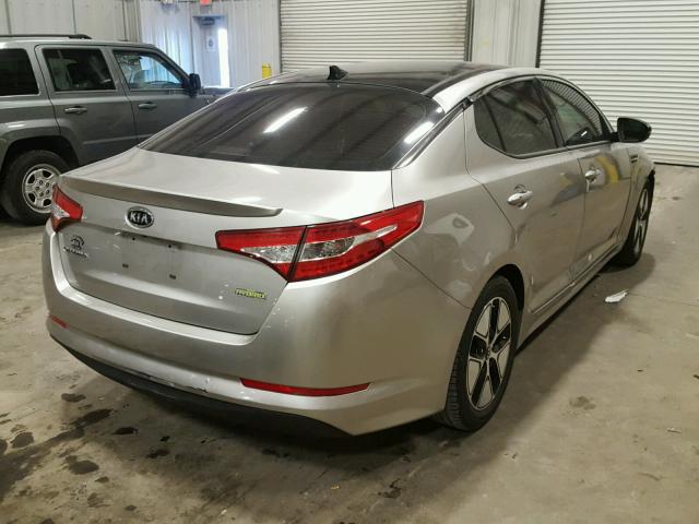 KNAGM4AD2C5009590 - 2012 KIA OPTIMA HYB SILVER photo 4