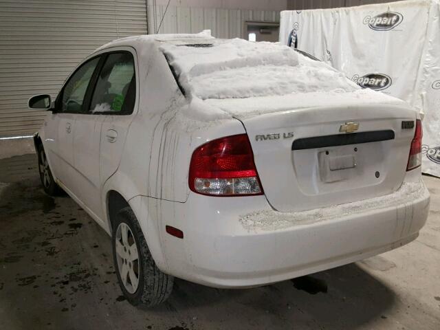 KL1TD566X6B595972 - 2006 CHEVROLET AVEO BASE Ağ foto 3