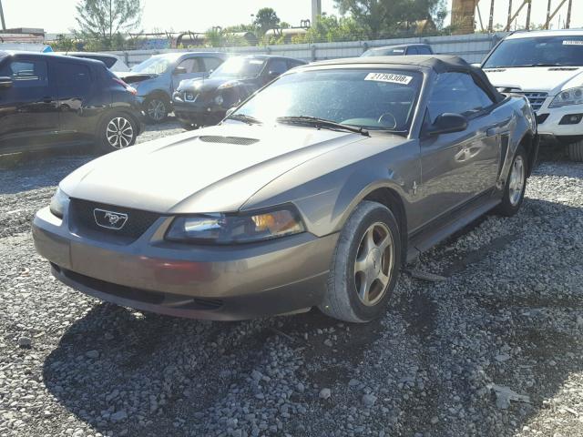 1FAFP44441F189959 - 2001 FORD MUSTANG GRAY photo 2