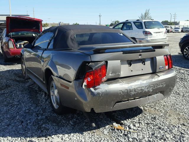 1FAFP44441F189959 - 2001 FORD MUSTANG GRAY photo 3