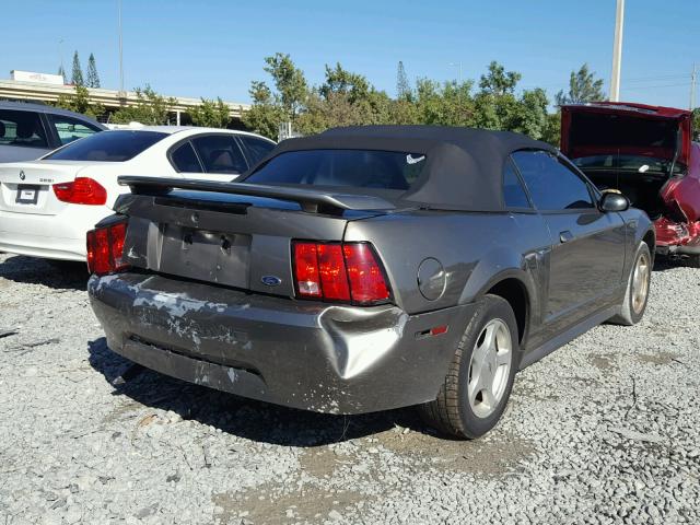 1FAFP44441F189959 - 2001 FORD MUSTANG GRAY photo 4