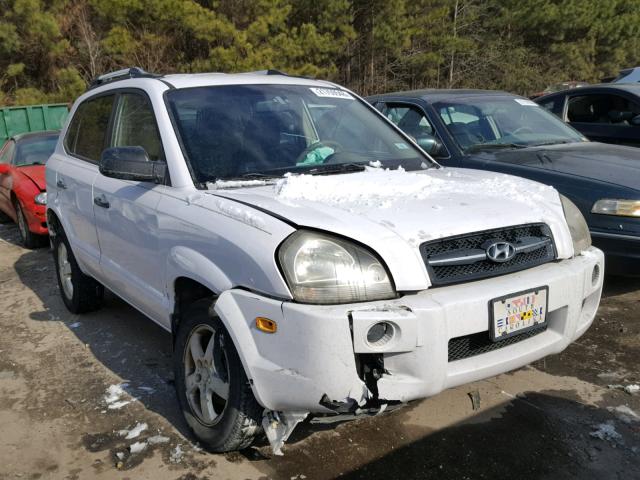 KM8JM12B87U535539 - 2007 HYUNDAI TUCSON GLS WHITE photo 1