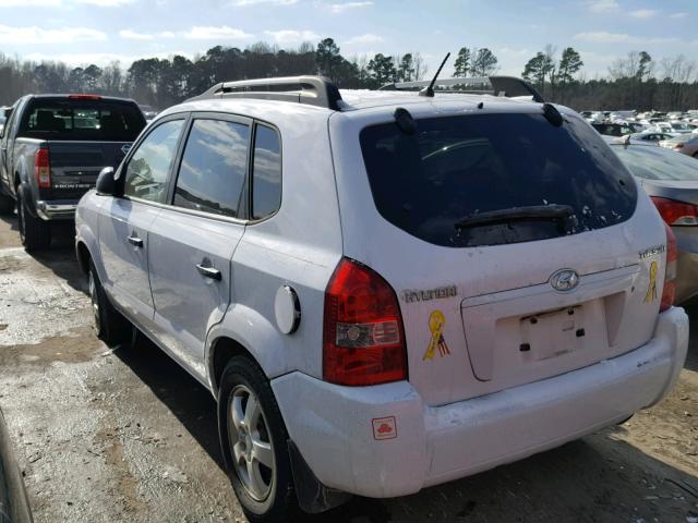 KM8JM12B87U535539 - 2007 HYUNDAI TUCSON GLS WHITE photo 3