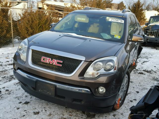 1GKLVNED2AJ123905 - 2010 GMC ACADIA SLT ყავისფერი ფოტო 2