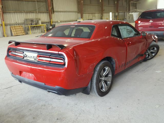 2C3CDZAG2FH708020 - 2015 DODGE CHALLENGER RED photo 4