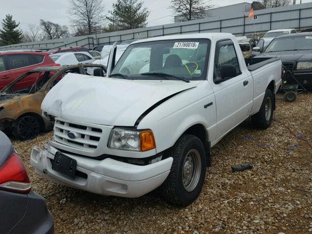 1FTYR10D52PA51635 - 2002 FORD RANGER WHITE photo 2