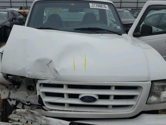 1FTYR10D52PA51635 - 2002 FORD RANGER WHITE photo 7