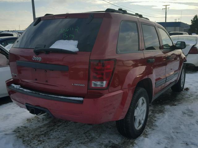 1J4HR48N85C611281 - 2005 JEEP GRAND CHER RED photo 4