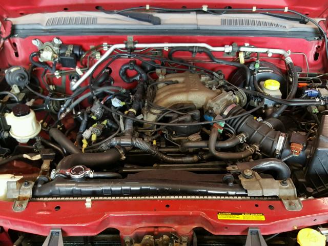 5N1ED28Y1YC608633 - 2000 NISSAN XTERRA XE RED photo 7