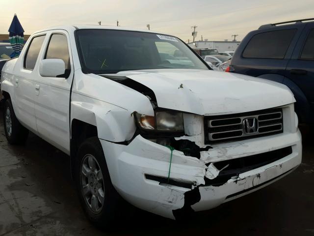 2HJYK16526H529312 - 2006 HONDA RIDGELINE WHITE photo 1