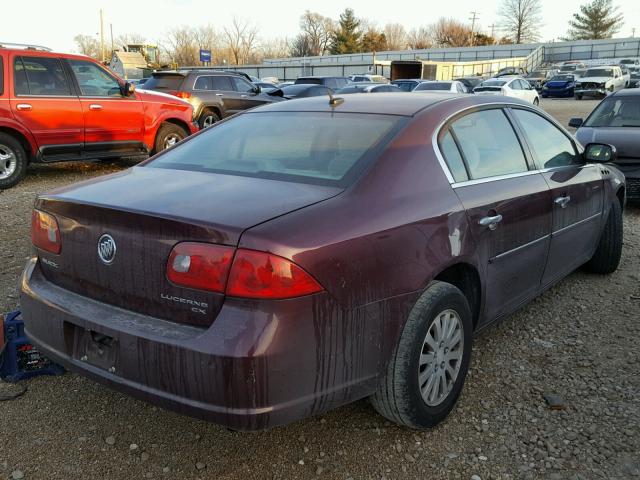 1G4HP57266U194257 - 2006 BUICK LUCERNE CX BURGUNDY photo 4