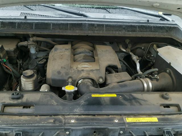 1N6AA06A55N517626 - 2005 NISSAN TITAN XE WHITE photo 7