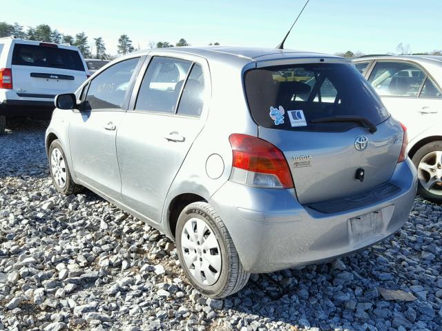 JTDKT903895241948 - 2009 TOYOTA YARIS SILVER photo 3