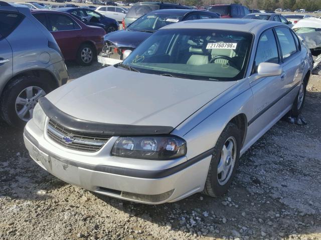 2G1WH55K029354290 - 2002 CHEVROLET IMPALA LS SILVER photo 2