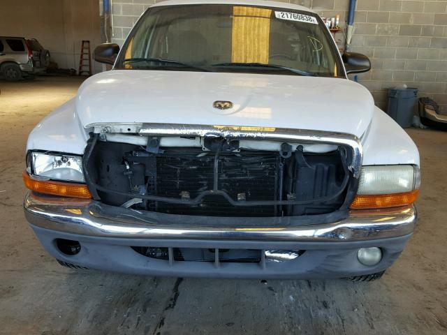 1B7FL26X1WS704982 - 1998 DODGE DAKOTA WHITE photo 9