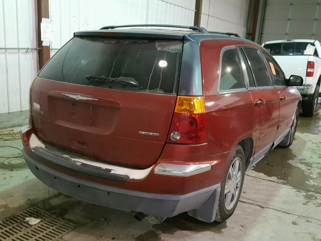 2C8GF68494R293432 - 2004 CHRYSLER PACIFICA RED photo 4