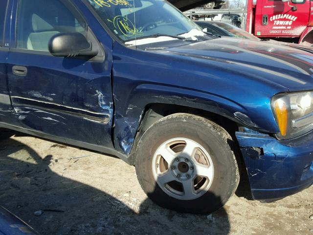 1GNDS13S632142061 - 2003 CHEVROLET TRAILBLAZE BLUE photo 9