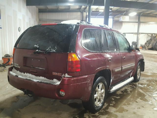 1GKDT13S032312022 - 2003 GMC ENVOY MAROON photo 4