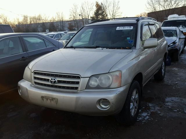 JTEGF21A630083854 - 2003 TOYOTA HIGHLANDER TAN photo 2