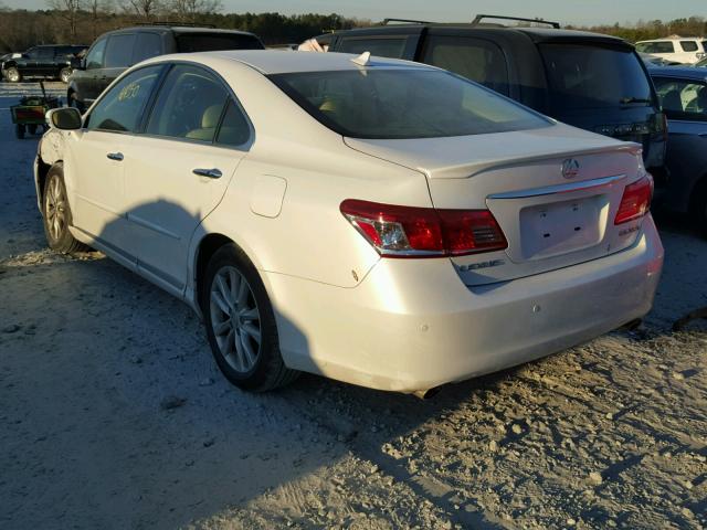 JTHBK1EG3A2386979 - 2010 LEXUS ES 350 WHITE photo 3