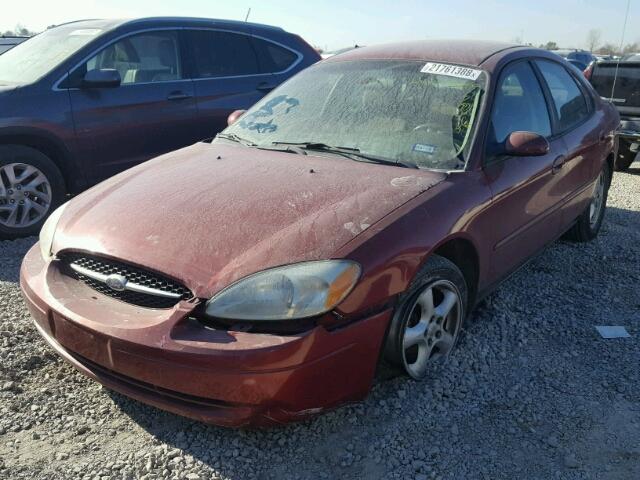 1FAFP53U12G165945 - 2002 FORD TAURUS SE MAROON photo 2