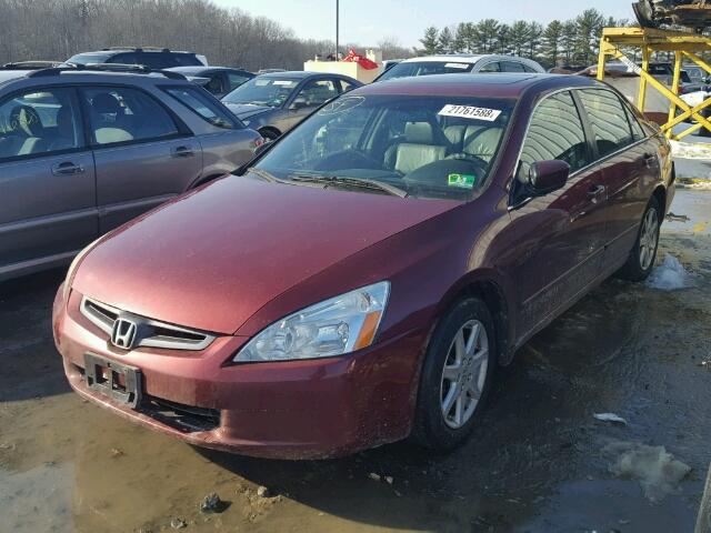 1HGCM66503A059136 - 2003 HONDA ACCORD EX MAROON photo 2