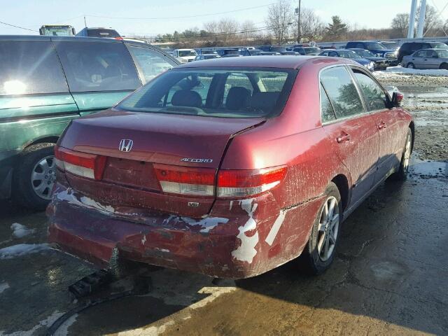 1HGCM66503A059136 - 2003 HONDA ACCORD EX MAROON photo 4