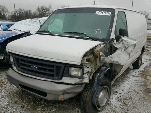 1FTNE24L55HB01809 - 2005 FORD ECONOLINE WHITE photo 2