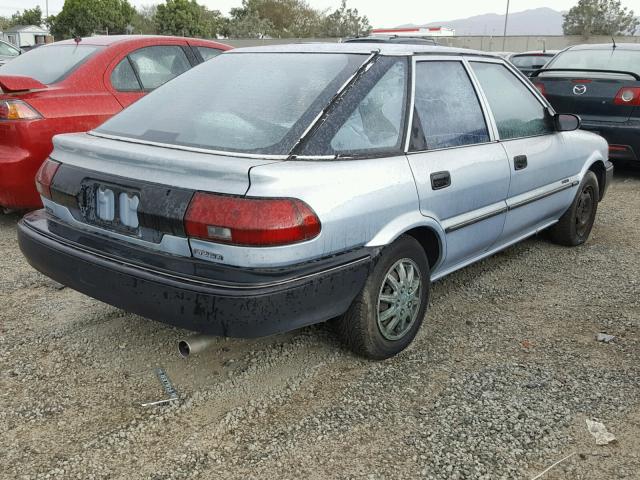 1Y1SK6463MZ026254 - 1991 GEO PRIZM BLUE photo 4