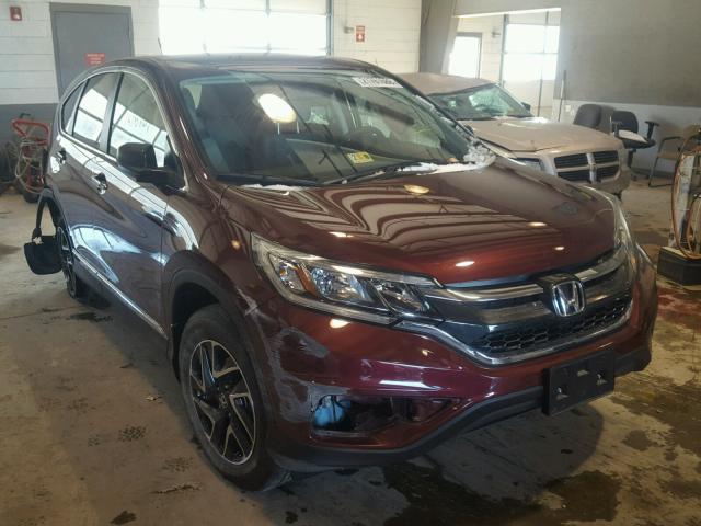 2HKRM4H48GH651836 - 2016 HONDA CR-V SE MAROON photo 1