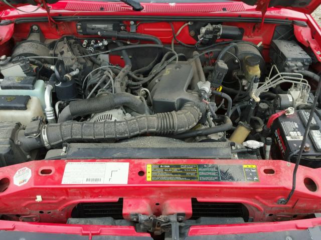 1FTYR11U53PB73170 - 2003 FORD RANGER RED photo 7