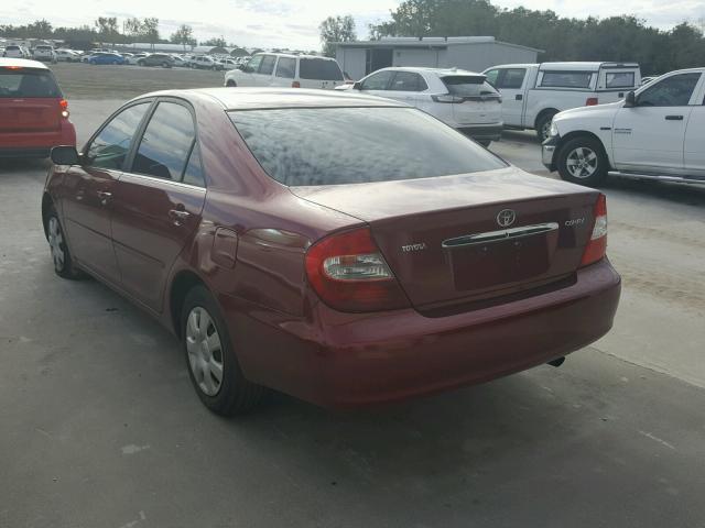 4T1BE32K04U272360 - 2004 TOYOTA CAMRY LE RED photo 3