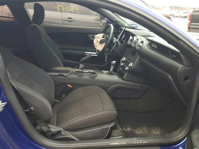 1FA6P8AM7F5337451 - 2015 FORD MUSTANG BLUE photo 5