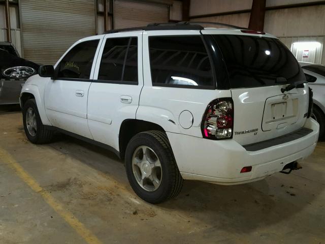 1GNDS13S982110728 - 2008 CHEVROLET TRAILBLAZE WHITE photo 3