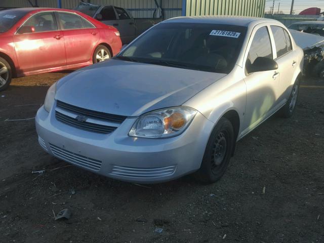 1G1AK55F077197559 - 2007 CHEVROLET COBALT LS SILVER photo 2