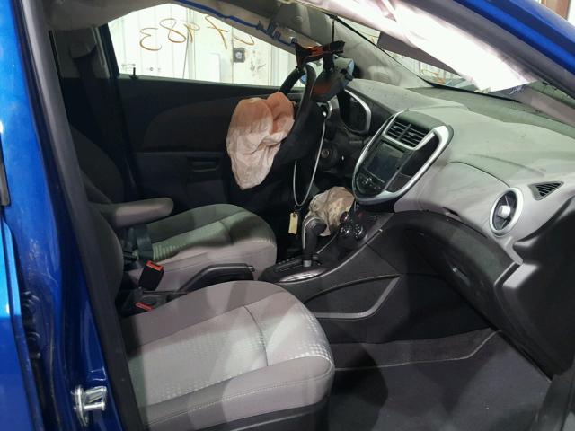 1G1JB5SH2H4156553 - 2017 CHEVROLET SONIC LS 蓝色 照片 5