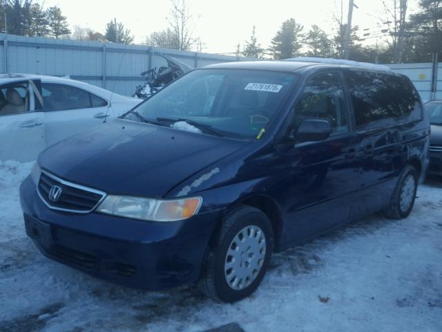 5FNRL18593B141871 - 2003 HONDA ODYSSEY LX BLUE photo 2