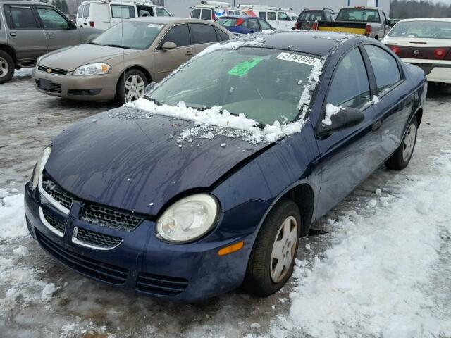 1B3ES26C14D638514 - 2004 DODGE NEON BASE BLUE photo 2