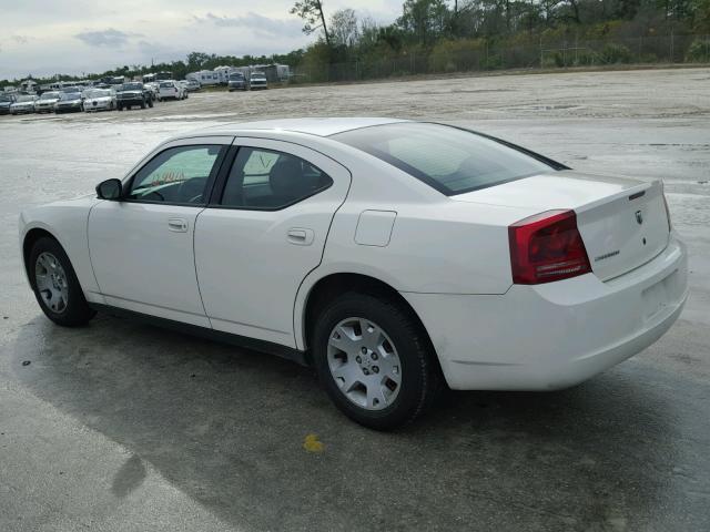 2B3KA43G27H856624 - 2007 DODGE CHARGER SE WHITE photo 3