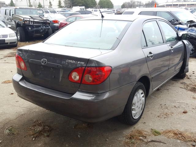 1NXBR32E87Z890772 - 2007 TOYOTA COROLLA CE GRAY photo 4