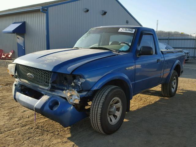 1FTYR10UX1PB14209 - 2001 FORD RANGER BLUE photo 2